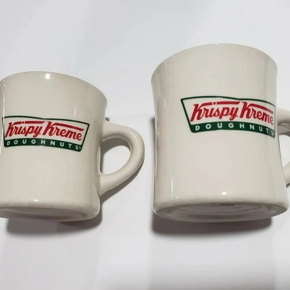Krispy Kreme Doughnuts White/Ivory  Coffee Mugs - Picture 1 of 5